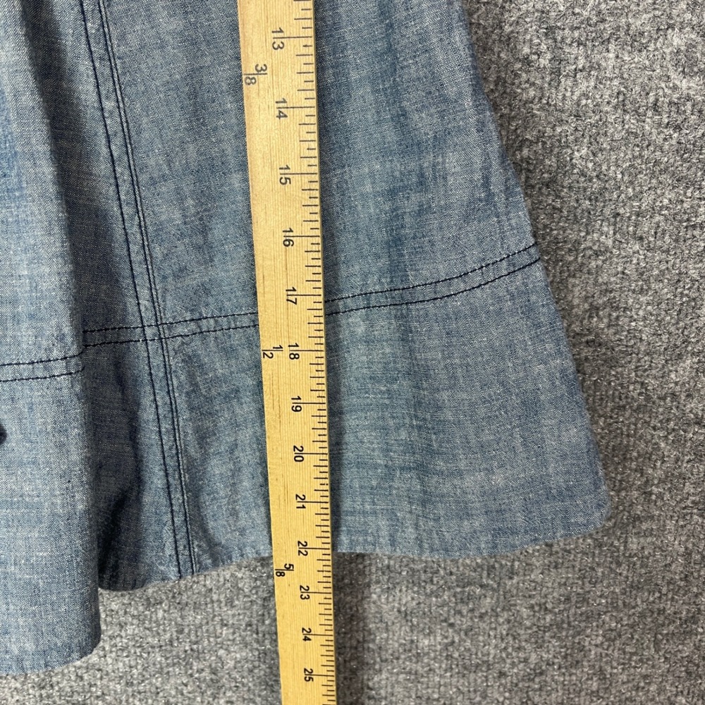 Y2K Juicy Couture Chambray Denim Strapless Dress With Shorts Size‎ 4 - Picture 6 of 9
